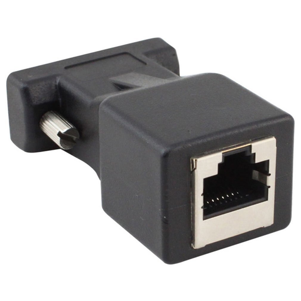 Ethernet VGA coppia maschio e femmina RJ45 connettore adattatore di rete a 15 pin Extender LAN VGA Revolution testa Rj45