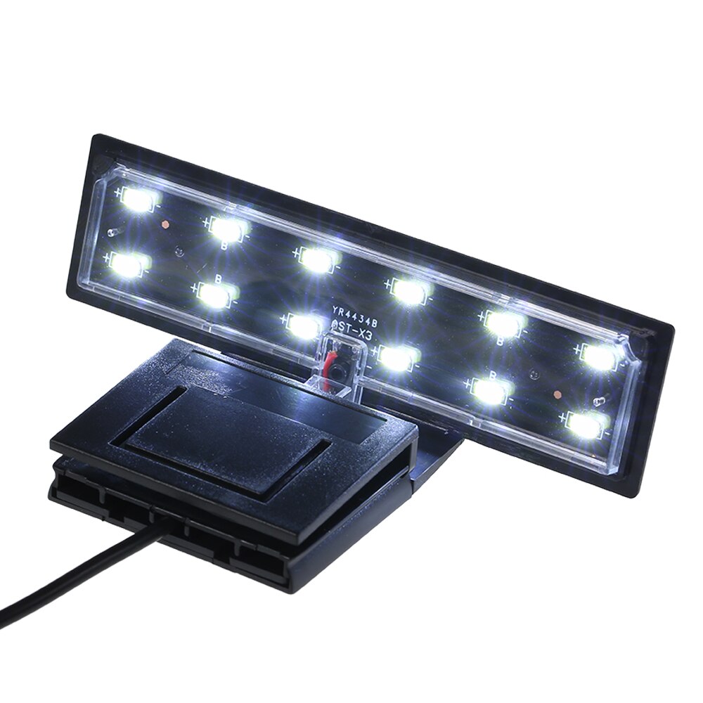 AC220V 6W 12 LED Aquarium Light Fish Jar Lamp White Light Portable Aquarium LED Lighting