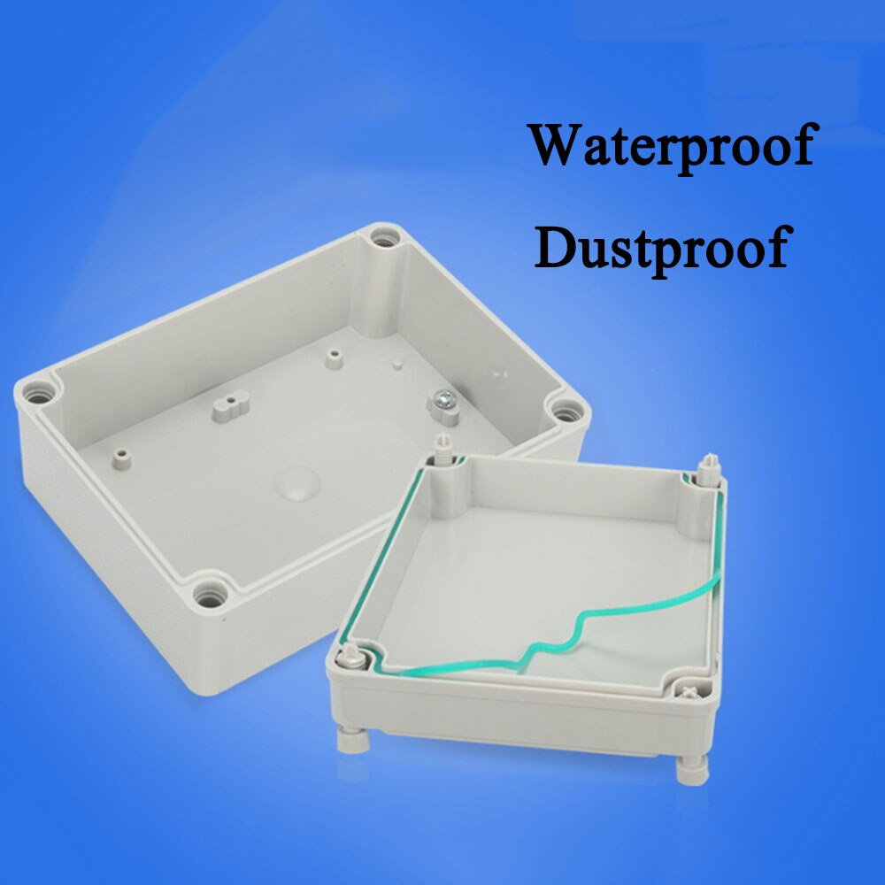 Plastic Dustproof Waterproof IP67 Junction Box Universal Electrical Project Enclosure Grey ABS Housing Box