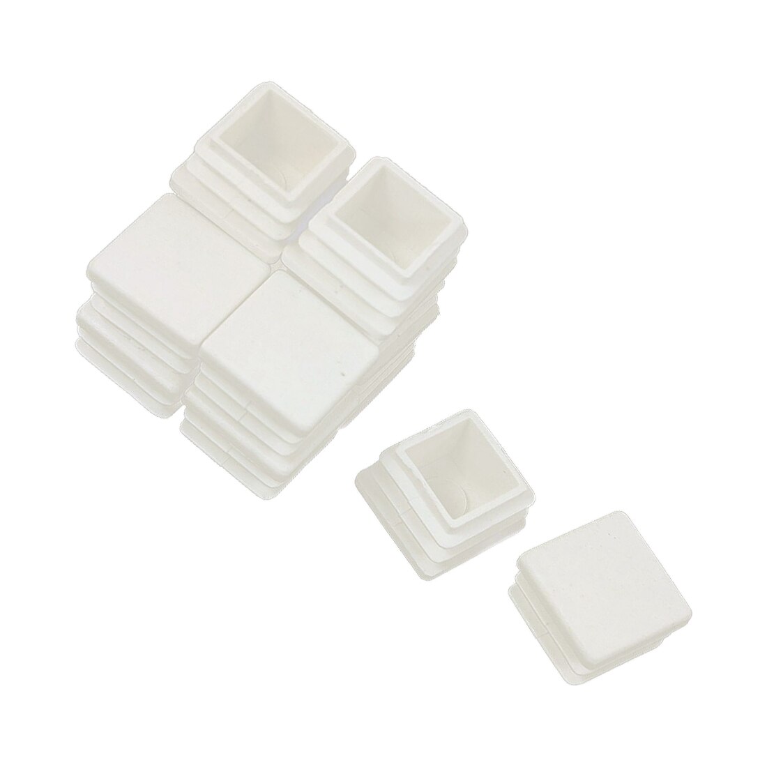 20 mm x 20 mm plastic white end caps blanking version of the caps spare caps accessories for square tube inserts