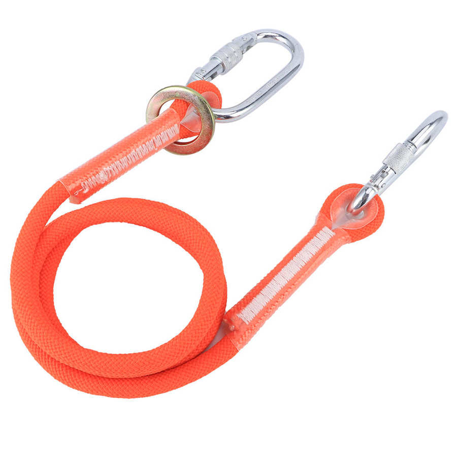 1.6M Small Buckle Aerial Work Safety Belt Rope Outdoor Construction Insurance Lanyard Aerial Work Fall Protection Lanyard