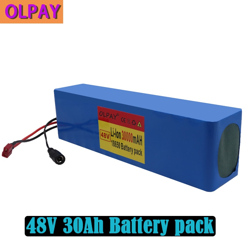 High capacity 48v battery 48v 30Ah 1000w 13S3P Lithium ion Battery Pack For 54.6v E-bike Electric bicycle Scooter with BMS