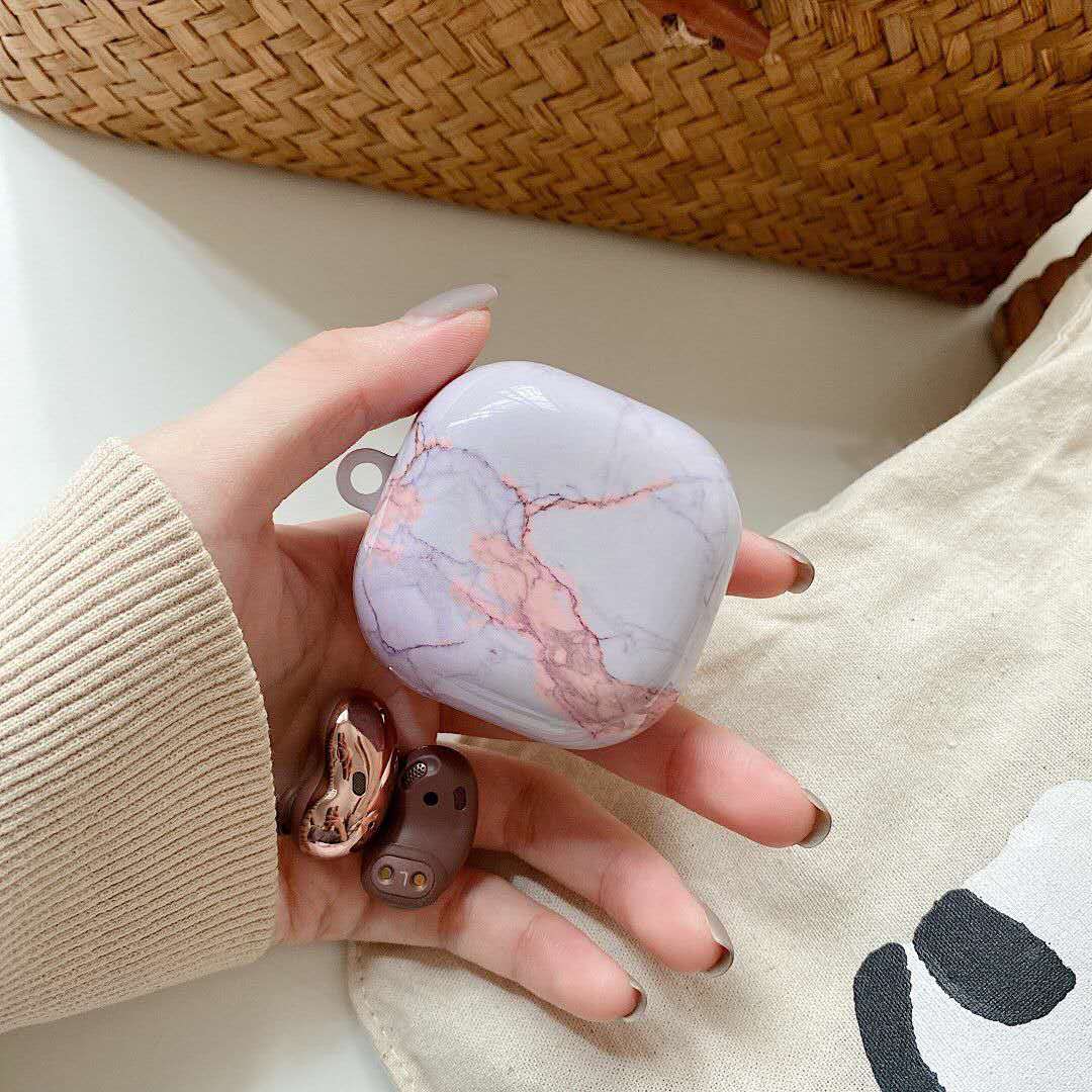 Cute Retro Flower Marble Matte Earphone Case for Samsung Galaxy Buds Live Cover Bluetooth Wireless Headset Accessories: 8