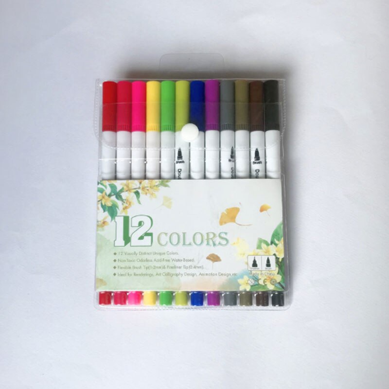 24/36/48/60/80/100PCS Colors FineLiner Dual Tip Br... – Vicedeal