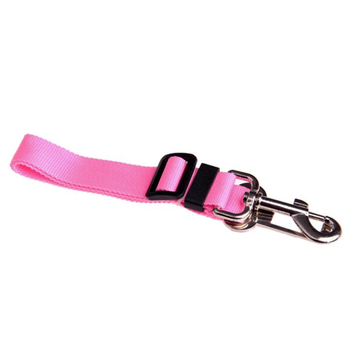 Nylon Verstelbare Hond Autogordel Veiligheid Voertuig Auto Seat Veiligheidsgordel Harnas Lead Clip Pet Kat Hond Veiligheid DEC21: Hot PInk