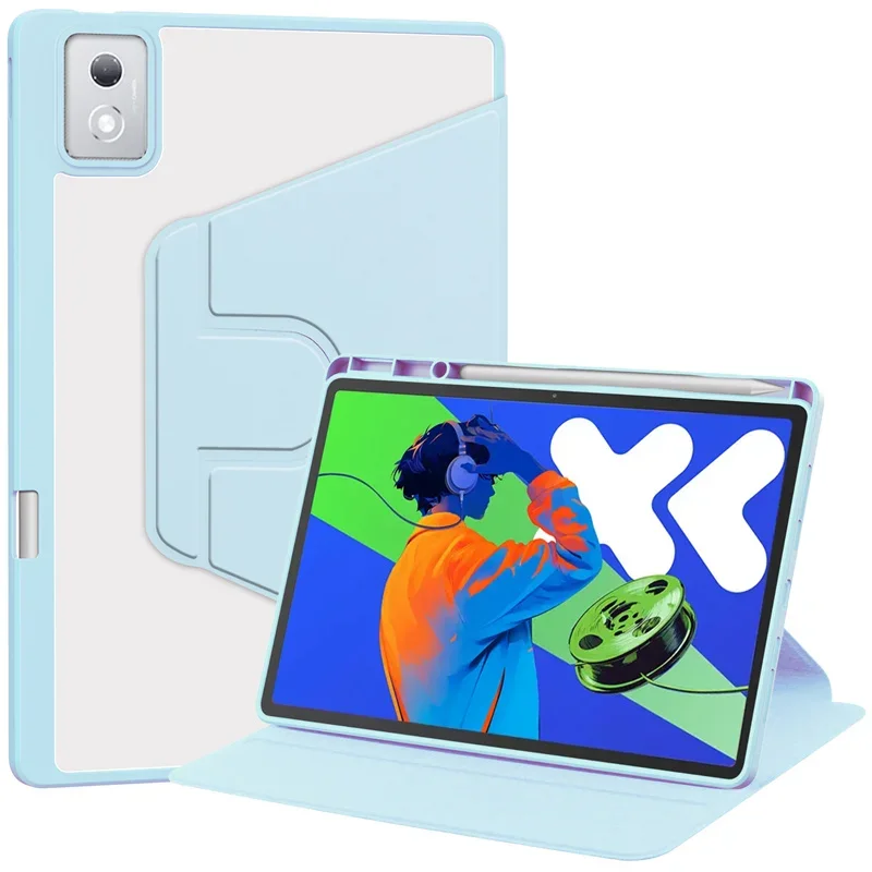 For Lenovo Idea Tab Pro Case with Pen Holder 360 Rotating Acrylic Clear Hard Tablet Coque For Idea Tab Pro 12.7 tb373fu Case: other