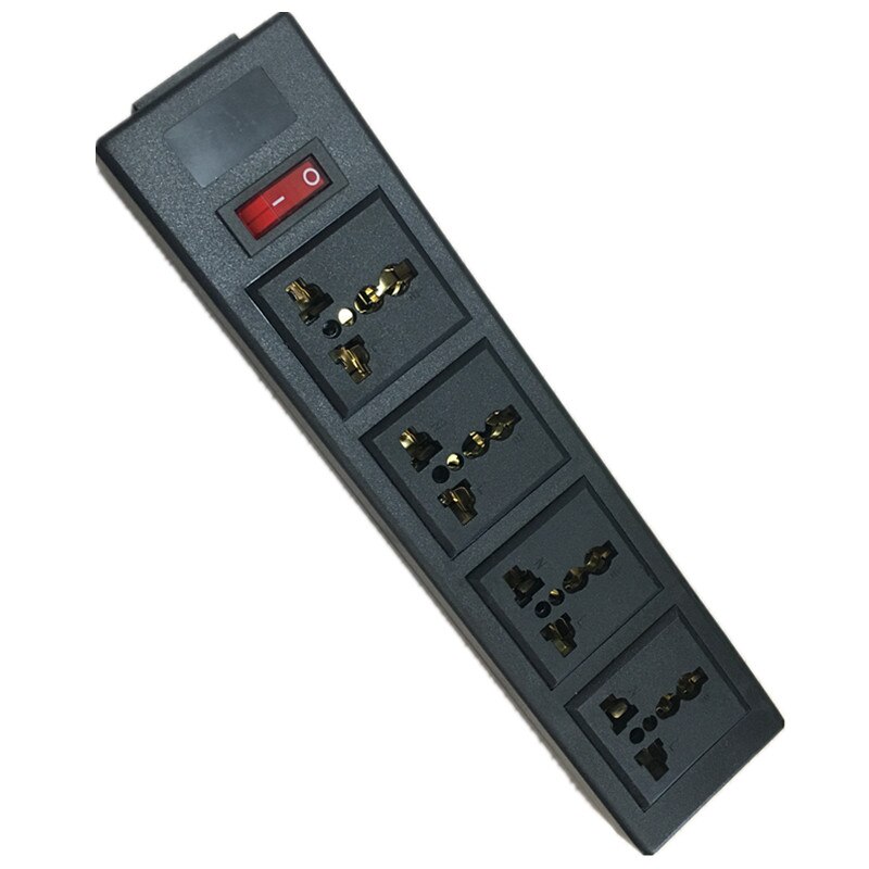 Multifunction 250v 13a 4 jack Universal power outlet PDU strip IEC320 plug adaptor desktop extension socket power cord converter