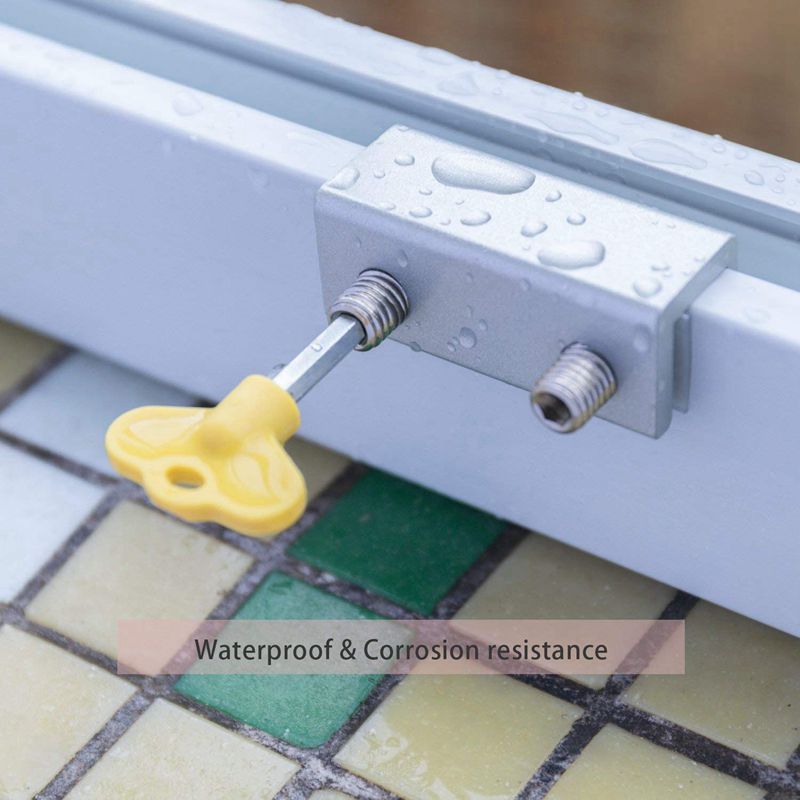 4 stuks Verstelbare Schuifraam Sloten Stop Aluminium Deur Frame Security Lock