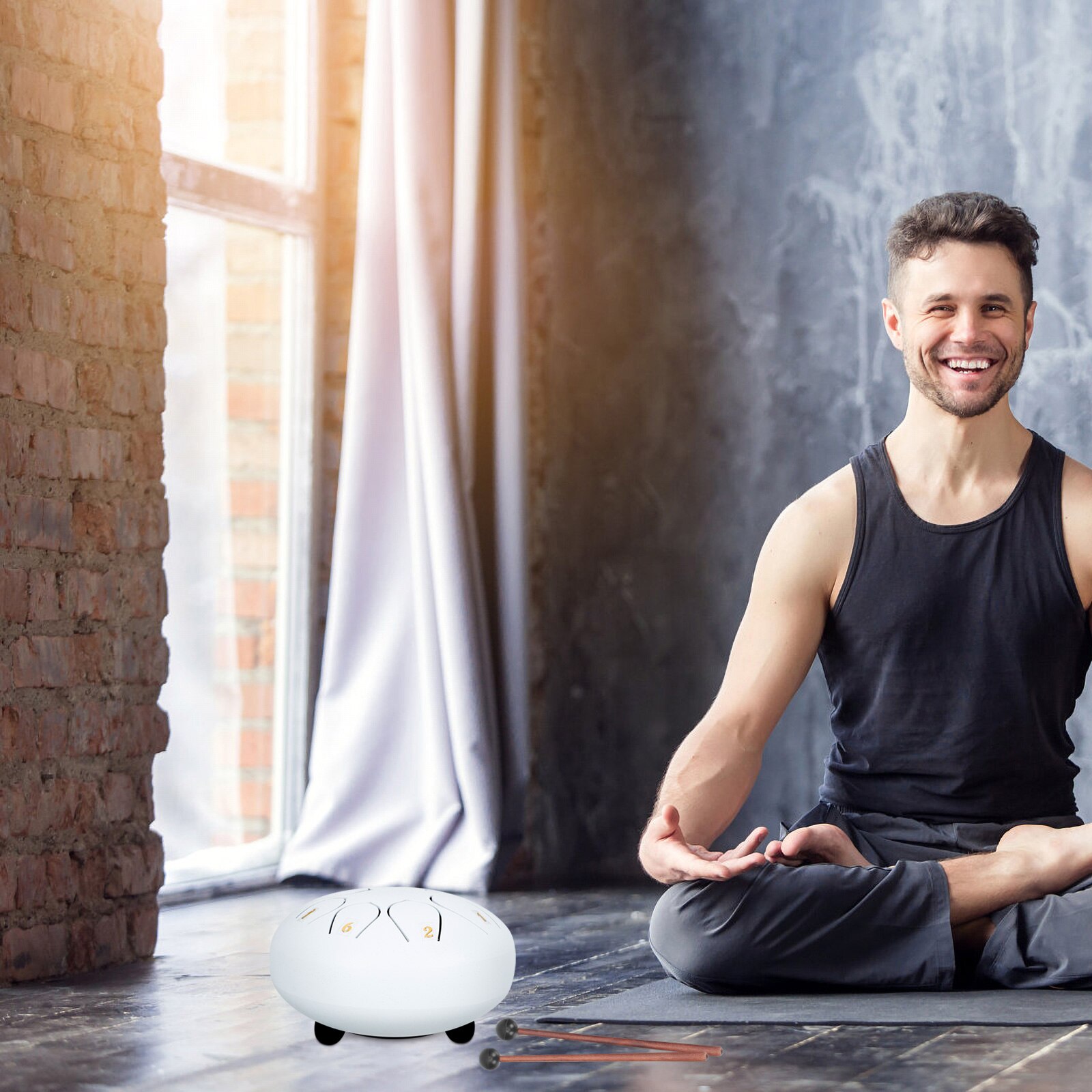 1 Set Percussion Instrument Steel Tongue Drum Musical Instrument Chic Ethereal Drum