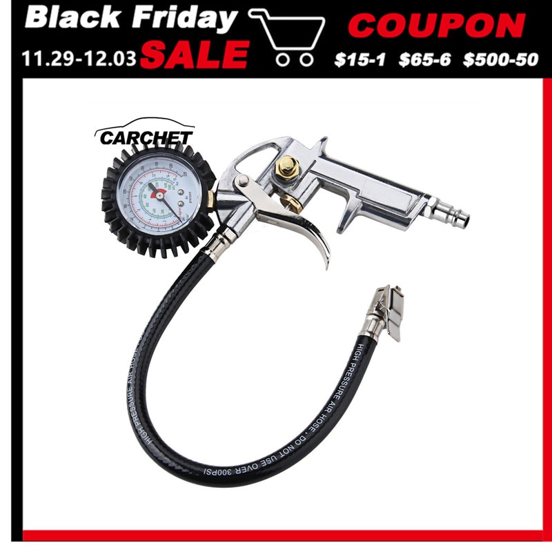 CARCHET Pneumatic Tire Inflator Gauge 15 BAR Tire Grandado