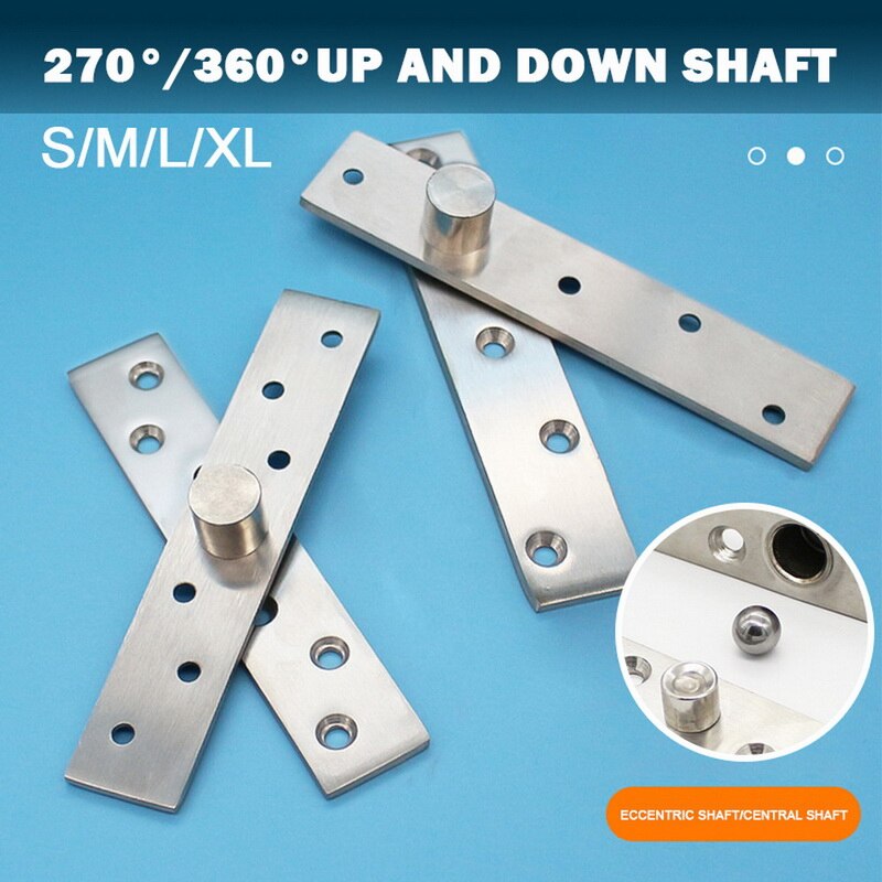 1Pcs 360 ° Roestvrijstalen Scharnieren Draaideur Tourniquet Scharnier Positionering De Deur As Verborgen Scharnier Up En Down as