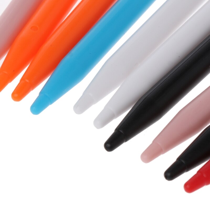 10 stücke kunststoff stylus stift spielkonsole bildschirm touch pen für nintendo lapiz tactil für 2ds xl / ll spielkonsole