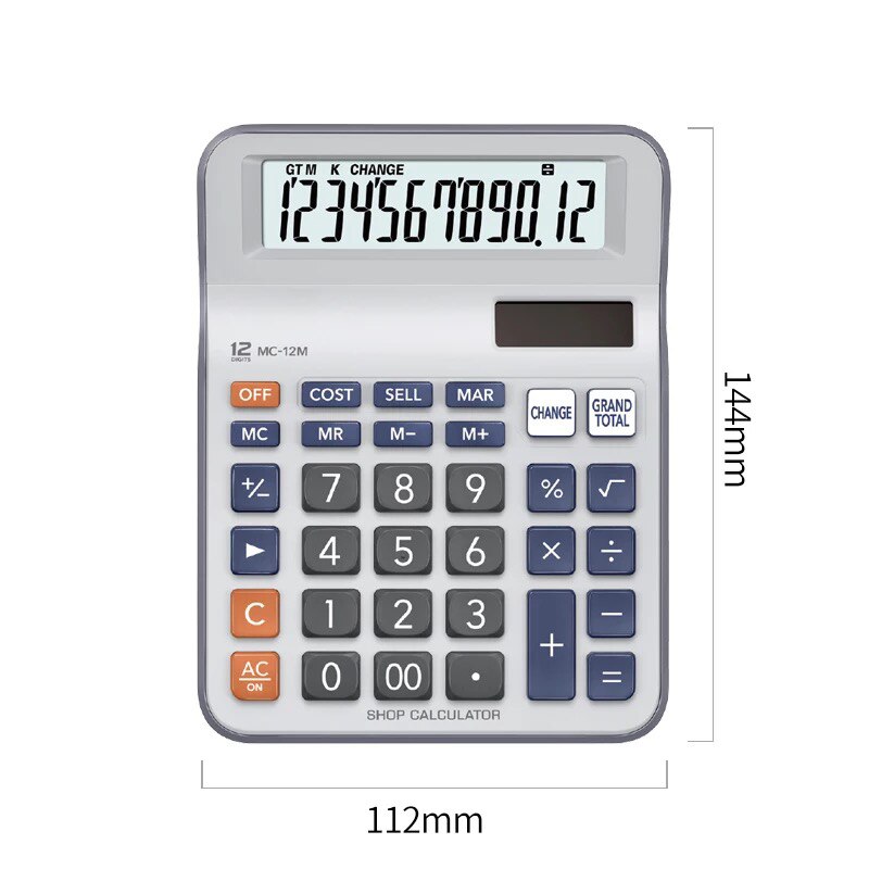 MC-12M/DC-12M Calculator Finder Retailer Super Convenience Store Business Office Computer: MC-12M