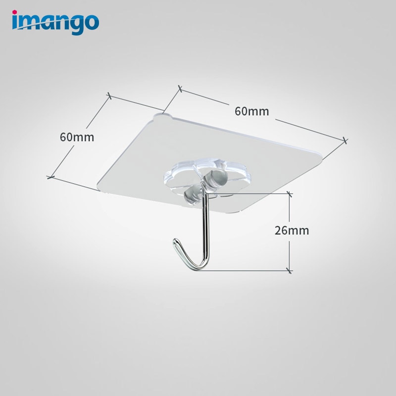 Set van 15 plakhaken, zuignap, glazen deurhaak, kledinghanger, hoedenhanger, badkamer, keukentas, transparante stalen haak