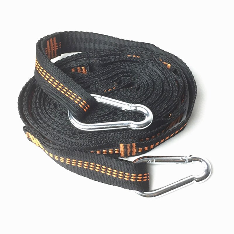 Strong Webbing Ladder 5-Step Rope Ladder Swing with Carabiners for Outdoor Tree Climbing Rescue Work
