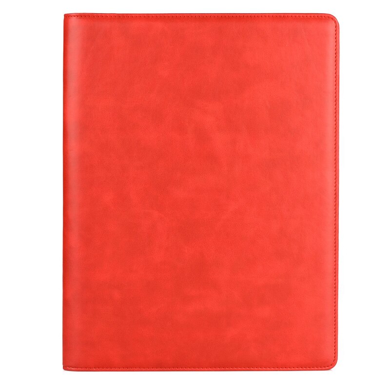 A4 filing folder document organizer padfolio manager folders for conference signature sales marketing with cellphone holder 1218: Red