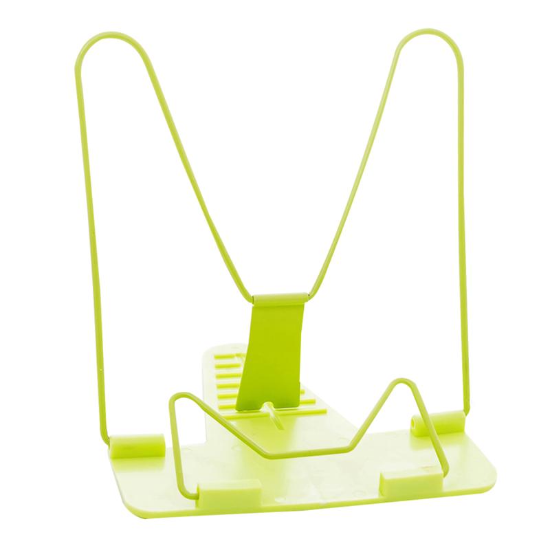 Soportes ajustables para libros de lectura, soporte multiusos para libros de estudio, soporte plegable Simple para libros de lectura, soporte para documentos, 2 uds.: Verde