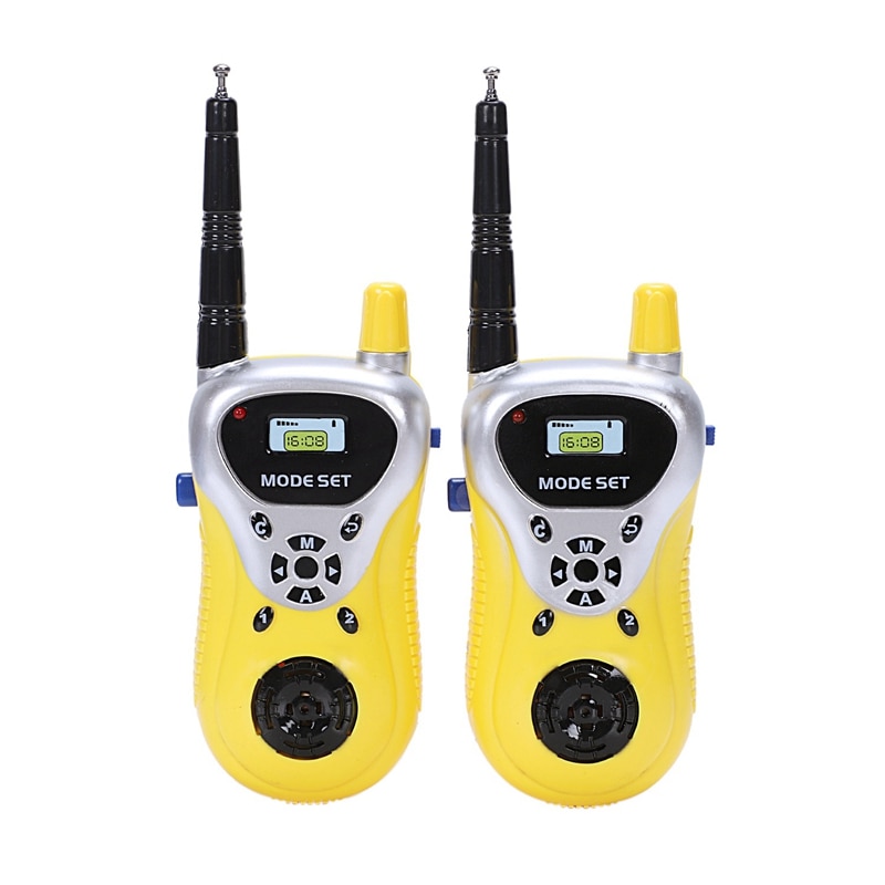 2 stuks walkie talkie voor kinderen, elektronisch speelgoed, draagbare portofoonset: Default Title