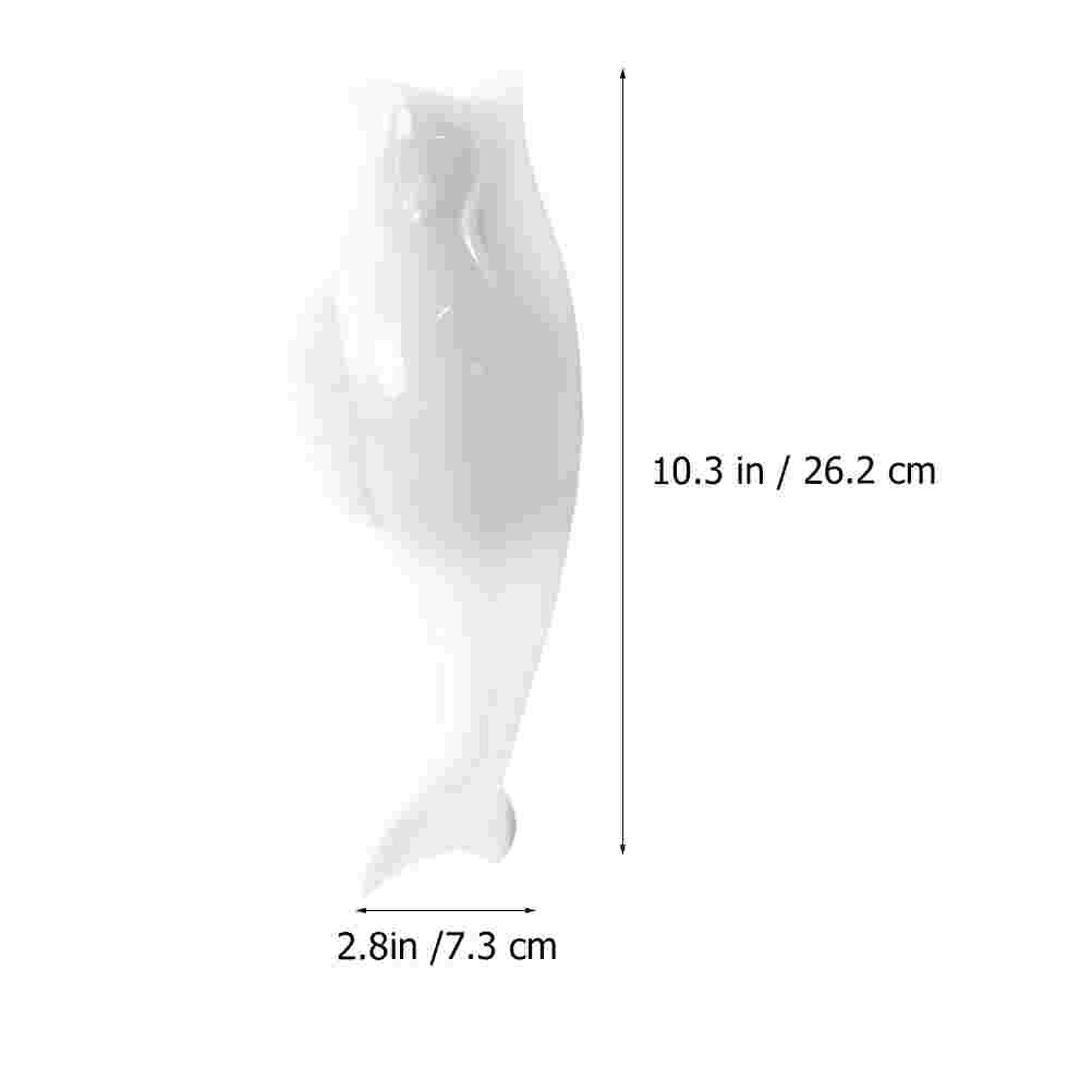 1 Set Fish Shape Vase Durable Practical Ceramics Vase Decor for Living Room Home