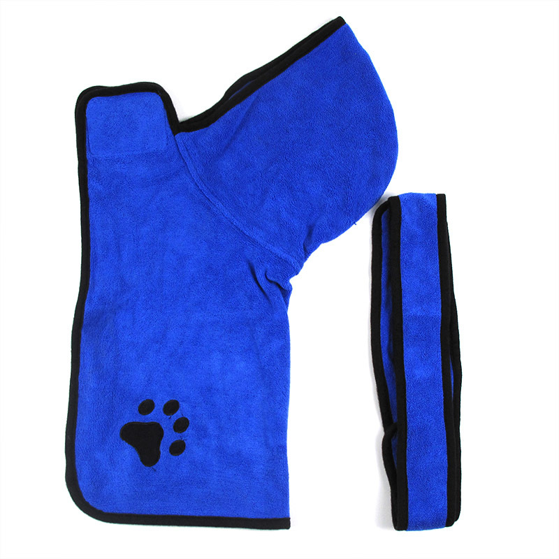 Pet Dog Bath Towel Microfiber Super Absorbent Pet Drying Towel Soft Dog Bathrobe for Small Medium Large Dogs