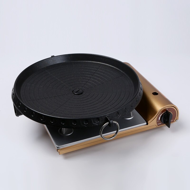 32cm BBQ Cookware outdoor cooking utensils barbecue plate grill plate outdoor nonstick stainless steel titanium furnace