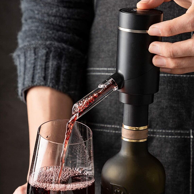 Electric Wine Aerator, Wine Dispenser Pump, Automatic Wine Pourer, Instant Wine Decanter, One-Touch Wine Oxidizer