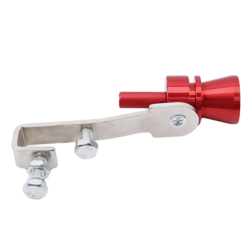 Universele Simulator Fluiter Uitlaat Nep Turbo Fluitje Pijp Geluid Uitlaat Blow Off Auto Styling Tunning: red M