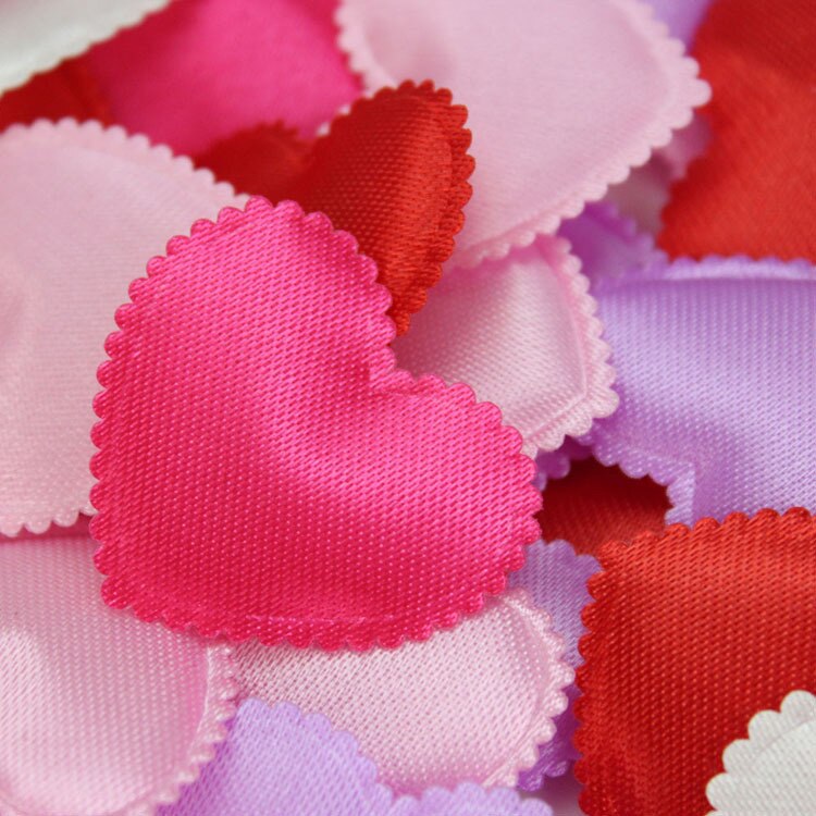 100pcs/bag 2cm Heart Shape Wedding Decorations Sponge Petals Wedding Room Valentine's Day Decoration