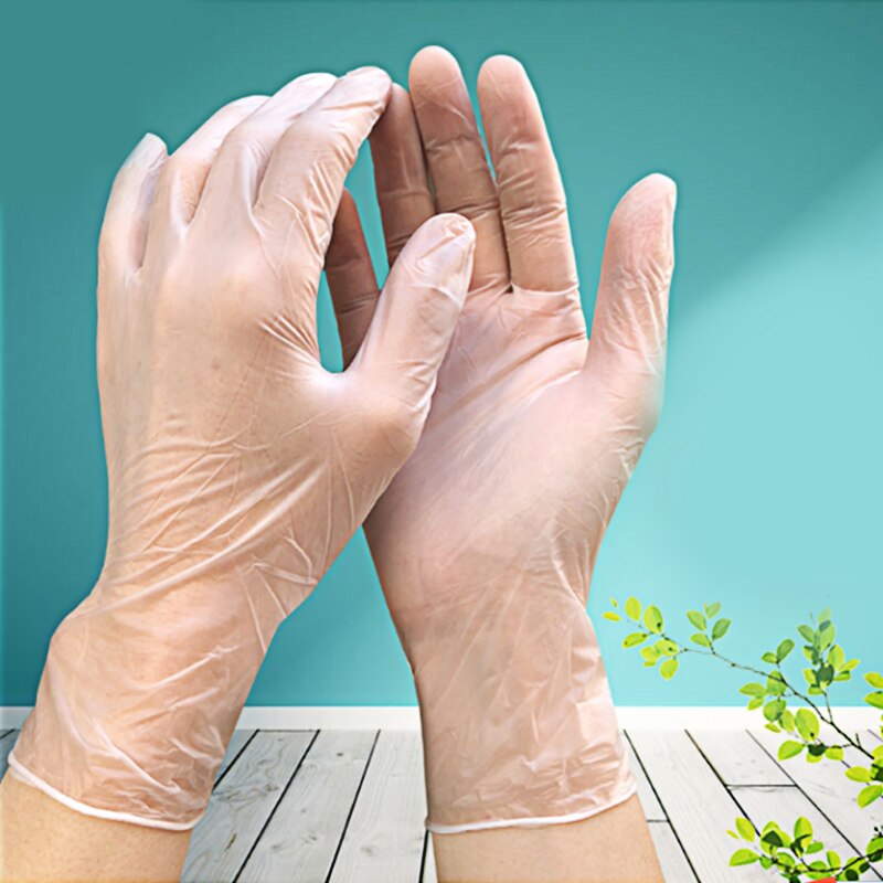 100Pcs/Box Hygiene Protective Disposable PVC Gloves for Kitchen Cooking Cleaning anti-virus Gloves