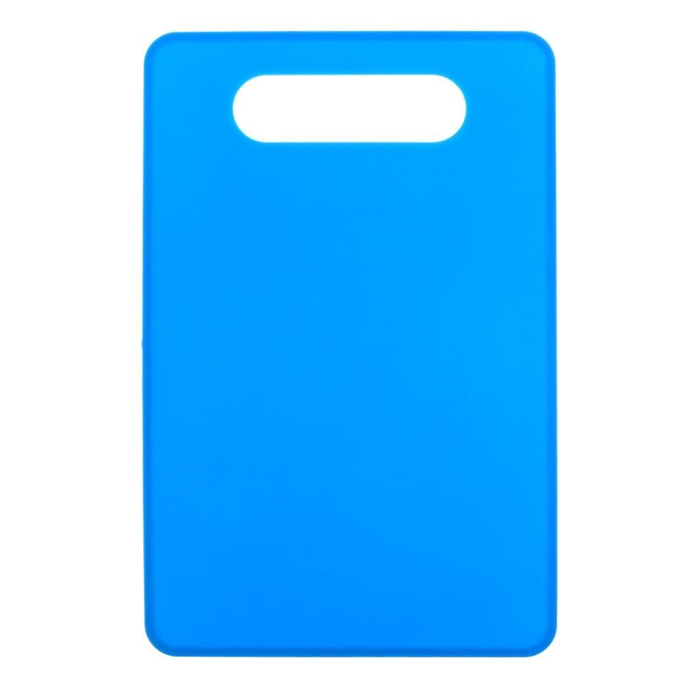 Plastic Non Slip Anti Bacterium Cutting Board Food Slice Cut Chopping Block: Blue