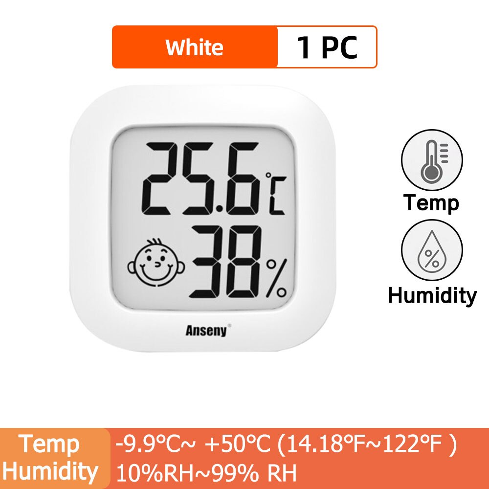 Thermomètre et Hygromètre Numérique LCD, avec un Affichage Électronique de la Température et de l&#39;Humidité, pour l&#39;Intérieur et l&#39;Extérieur, une Fonction de Station Météo et Horloge, Numéro de Modèle HTC-1/HTC-2: Type B