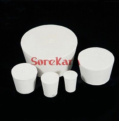 Tapón de goma para tubo de ensayo de laboratorio, 2 piezas, 82/103mm, sólido, bloqueo de aire