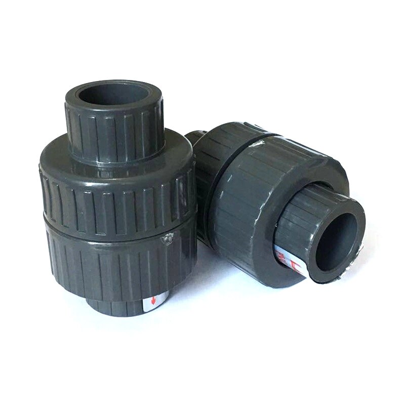 1pc 25 ~ 63 mmhi pvc-rör backventil akvariumbevattning vattenpump röranslutningar förhindrar tillbakaflödesanslutningar