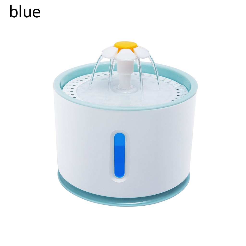Bebedero eléctrico USB perro gato Mute con luz LED para mascotas dispensador de fuente automática para mascotas gato fuente de agua cuenco