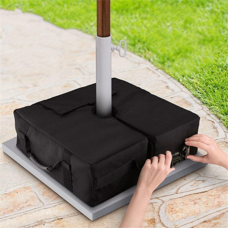 Parasol Canopy Base Fixed Sandbag Outdoor Patio Umbrella Base Weight Bag Parasol Umbrella Heavy Duty Sand Bags Stand Base