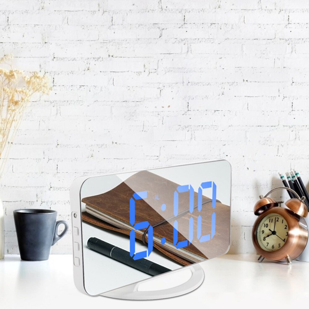 Desktop Electronic Table Clocks Desktop Clock LED Screen Digital Clock Automatic Photosensitive Electronic Alarm Clock