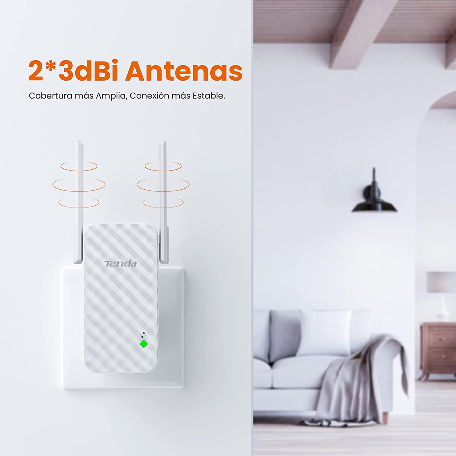 Tenda N300 A9 ripetitore Wireless Wireless WiFi network extender WiFi 300 Mbps extender con doppie antenne per grandi siti di Officina SOHO small business