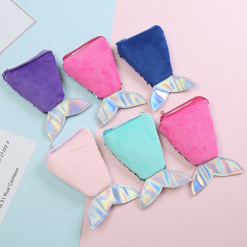 bebé niñas PU lentejuelas cola de pez forma Bolsa 6 colores alta clasificación conveniente bandolera