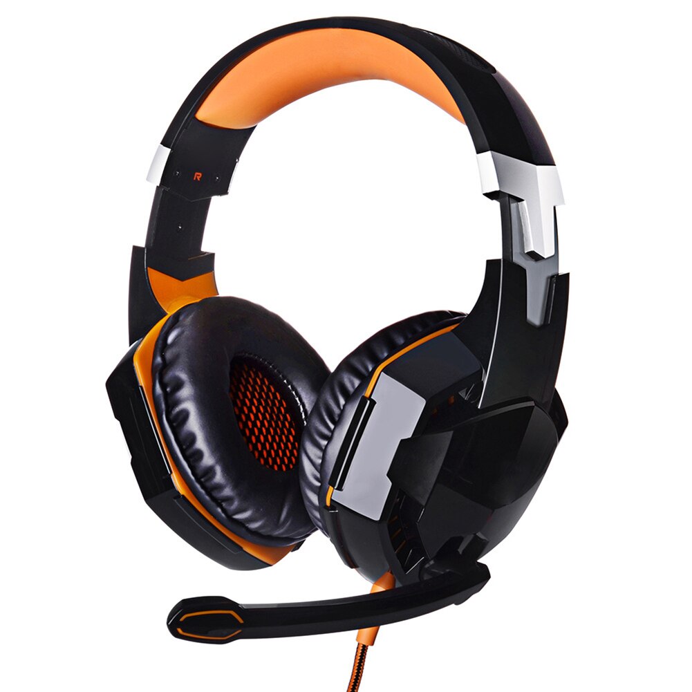 Stereo Bass Gaming Headset Kopfhörer mit Mic für PC Computer Spiel Maschine Wired Headset наушники игровые для пк casque gamer: Rot