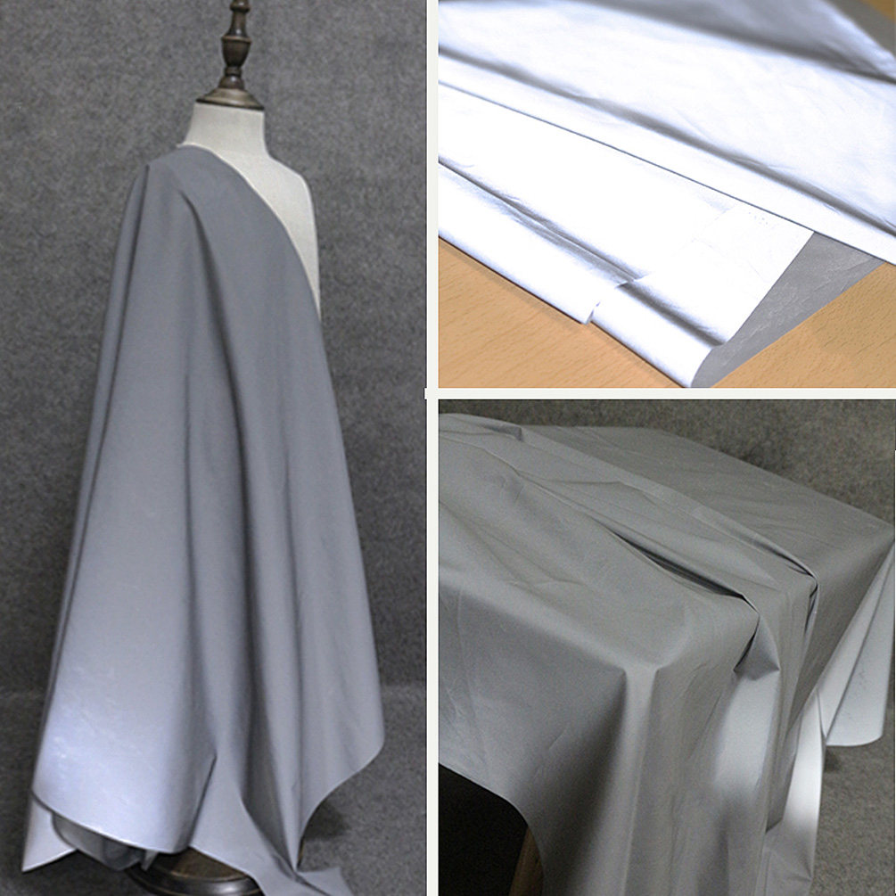 Tela reflectante de advertencia de seguridad de visión nocturna, tela de abrigo de fibra química de 50cm