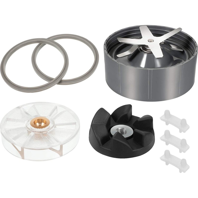 8 pièces mélangeur pièces de rechange pour Nutribullet 600W 900W mélangeur avec lame de glace/joint d'étanchéité en caoutchouc/amortisseur Ect