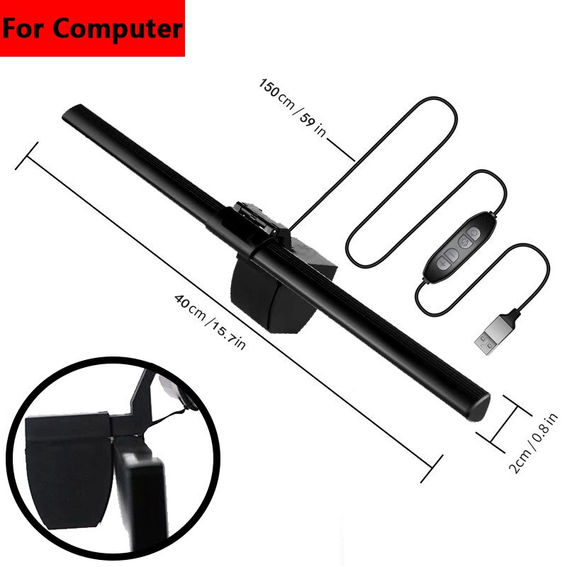 Led Licht Dimbare Usb Screenbar Licht Voor Laptop Computer Pc Monitor Screenbar Opknoping Lichten Lcd Monitor Lamp Lezen Verlichting: computer