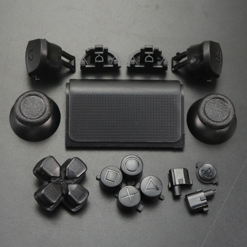 YuXi-JDM JDS 040 050 055 Thumbstick pour PS4 Pro Slim Contrmatérielle, Inter Inj Button, Direction Key, ABXY Buttons, JoysUniverse Cap, DSub R1 L1: Or
