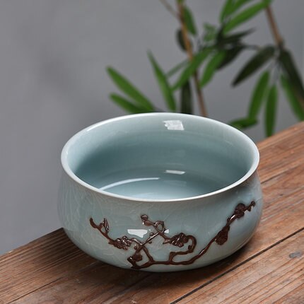Vintage te vaske skål keramisk akvarium kinesisk kung fu te sæt tilbehør havearbejde urtepotte potteplante bonsai dekoration: B