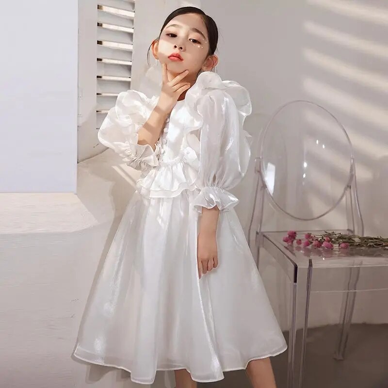 Girls Birthday Party Dress Children's Prom Princess Dress