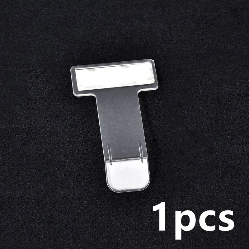 1pc Car Fastener Parking Ticket Permit Holder Clip Sticker Windscreen Window Timing Documents Folder Transparent Auto Accessory: Default Title