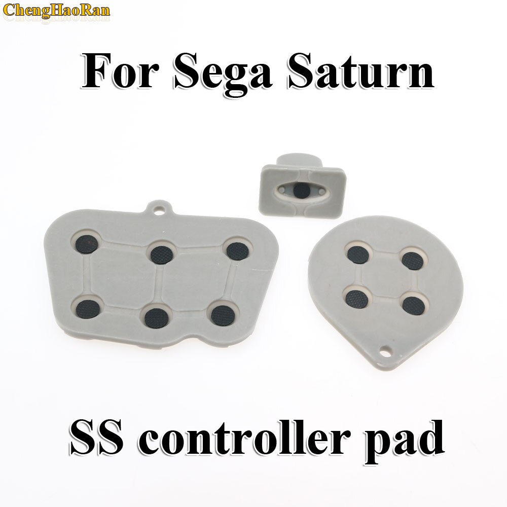 ChengHaoRan 2-10 sets Reparatie onderdelen voor Sega Saturn SS Controller Geleidende Rubber Pad Knop Start Key Pads Knop