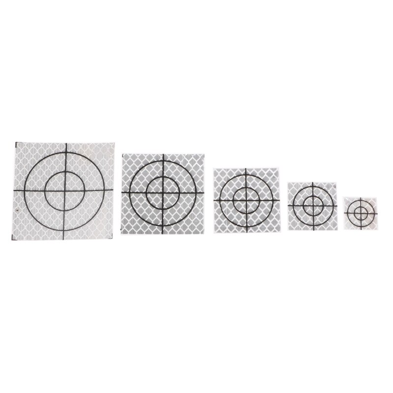 100 Pcs Reflector Sheet Reflective Tape Target Total Station 20/30/40/50/60mm