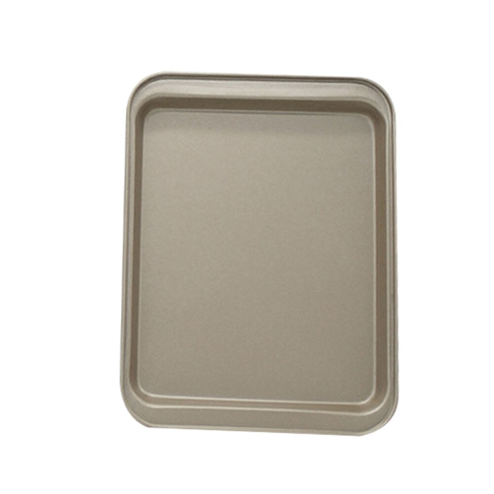 Rectangular Stainless Steel Multifunctional Practical Convenient Non-stick Bread Cake Oven Baking Tray Kitchen Gadget: Golden  L