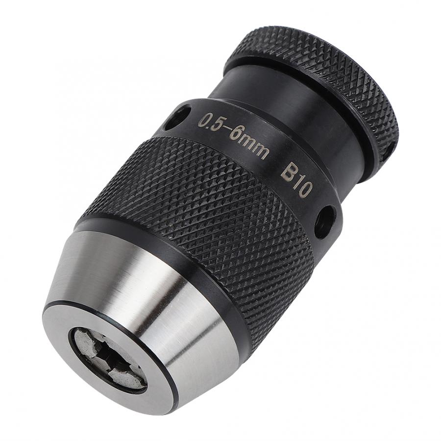 0.5-6mm B10 Automatic Locking Drill Chuck Milling Machine Self Tighten Drill Chuck